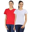 Ap'pulse Women's Combo T Shirt (Pack of 2)
