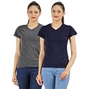 Ap'pulse Women's Combo T Shirt (Pack of 2)
