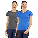 Ap'pulse Women's Combo T Shirt (Pack of 2)
