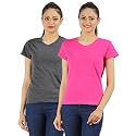 Ap'pulse Women's Combo T Shirt (Pack of 2)