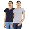Ap'pulse Women's Combo T Shirt (Pack of 2)
