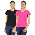 Ap'pulse Women's Combo T Shirt (Pack of 2)