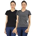 Ap'pulse Women's Combo T Shirt (Pack of 2)