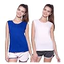 Ap'pulse Women's Sleeveless Henley(Pack of 2)