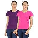 Ap'pulse Women's Combo T Shirt (Pack of 2)