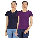 Ap'pulse Women's Combo T Shirt (Pack of 2)