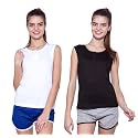 Ap'pulse Women's Sleeveless Henley(Pack of 2)