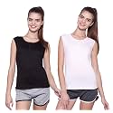 Ap'pulse Women's Sleeveless Henley(Pack of 2)