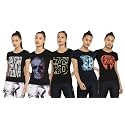 Ap'pulse Women's Printed Short Sleeve Sport Tshirt Combo Pack
