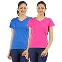 Ap'pulse Women's Combo T Shirt (Pack of 2)