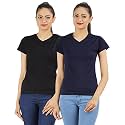 Ap'pulse Women's Combo T Shirt (Pack of 2)