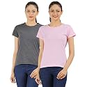 Ap'pulse Women's Combo T Shirt (Pack of 2)