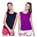 Ap'pulse Women's Sleeveless Henley(Pack of 2)