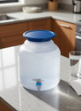 AP DISPANSER Plastic Water Dispenser Jar with tap 10 l white 1000 ml Plastic Bottle With Drinking Glass