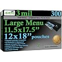 Apache 300 Pack Laminating Sheets, Holds 11.5 x 17.5 Inch Sheet