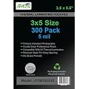 Apache 3x5" Size Laminating Pouches, 5 Mil, 300 Pack, 3.5 x 5.5"