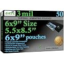 Apache 6x9" Laminating Pouches, 3 Mil, 50 Pack, 6" x 9"