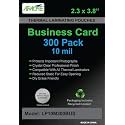 Apache Business Card Laminating Pouches 10mil 2-1/4 x 3-3/4 300 Pack
