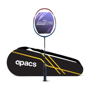 apacs nano fusion speed 9000 ultra red unstrung badminton racquet