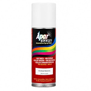apar spray paint super white rc colour name compatible for toyota cars -200 ml pack of 1-pcs