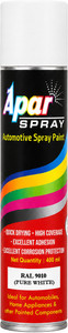 apar ral 9010 pure white spray paint for auto metal wood plastic  diy-400ml ral 9010 pure white spray paint 440 ml pack of 1
