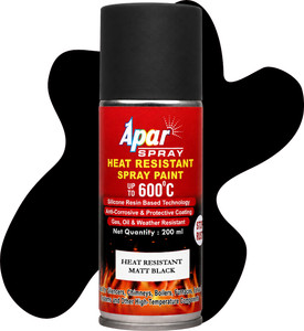 apar Spray Paint Heat Resistant MATT BLACK
