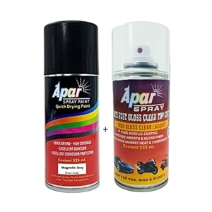 apar spray paint megnetic grey1g3 rc colour name  gc compatible for toyota cars -225 ml pack of 2-pcs