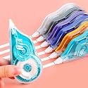 Big Correction Tape Set of 6 Pcs of 5 mm x 14 mtr Length Each White Correction Tape with Front Cap