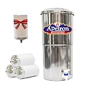 Apeiron Manual Water purifier Nonn Electric Water filter with Carbon Candle (16 Liter + 1 Carbon Candle)