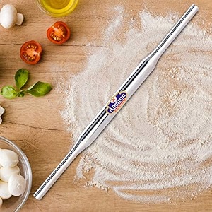 apeiron stainless steel rolling pinbelan 33 cm 140 g silver