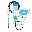 Apera Instruments PH60Z-SA Smart Handheld pH Meter Tester Kit with LabSen 845 ATC pH Electrode for Lab-Grade pH Measurement in Strong Alkaline or High Salinity Water Solutions