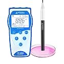 Apera Instruments Premium Series PH8500-FT Portable Handheld pH Meter Kit with Flat pH Electrode