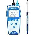 Apera Instruments Premium Series PH8500-HF Portable pH Meter Kit for Strong Acidic Solutions and HF Containing Solutions