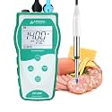 Apera Instruments Value Series PH850-SS Portable pH Meter Kit for Cheese, Dough, Meat Products, and Fruit, Green (AI5543)