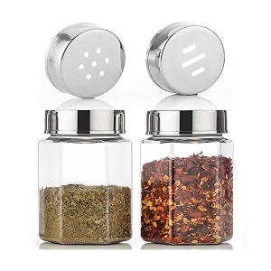 apex 200ml plastic clear amp transparent heavy plastic material salt amp pepper shaker spice holder condiment set holder dispensers for home amp kitchen chili flakes amp oregano