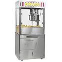 Apex 32 oz Large Commercial Popcorn Machine with Stand, 660 oz/hr Capacity, LED Sign, Heated Base