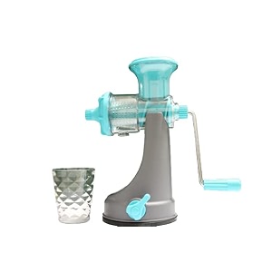 apex fruit amp vegetable steel handle juicer  vacuum locking system shake  smoothies travel juicer for all fruits  juice maker machine  multicolor blue
