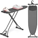 APEXCHASER Foldable Compact Heigh Adjustable Ironing Board with Silicone