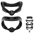 APEXINNO Facial Interface Face Pad for Meta Quest 3S Accessories, 2 Replacement Cushions with Ice Silk & PU Leather, Memory Foam Comfort Cover, Not Compatible with Quest 3
