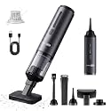 Handheld Vacuum Cleaner, EV1396 Cordless 100W 16000Pa Strong Suction with 14–24 Min Runtime, Multi-Nozzle Design & Floor Brush for Home Cleaning, Car Detailing & Tight Spaces