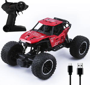 apj enterprise remote control car for kids rock crawler climbing rc rechargeable toy for kids red