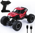 APJ enterprise Remote Control Car For Kids Rock Crawler Climbing Rc Rechargeable Toy for Kids (Red)