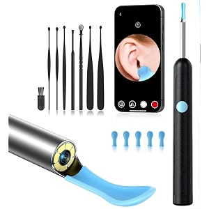 ear wax cleaner tool kit with 1080p camera wifi amp led light rechargeable portable baby children adults gift gadget for ios amp android