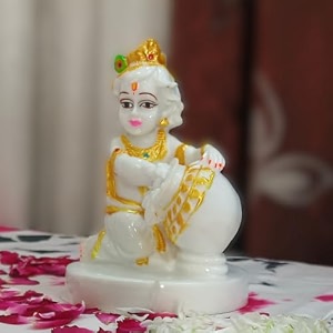 marble dust ganesh idol  vinayaka statue  ganpati murti  ganesha idol for home decor  showpieces  gift items for diwali - multicolor 5534 ganpati idol