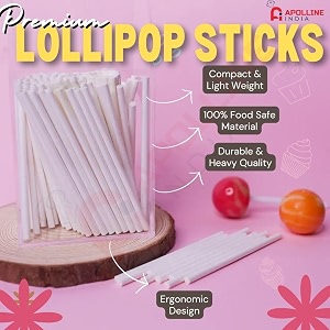 4 inches lollipop stick sucker stick cake pop and candy making chocolates decoration 100pcs