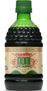 apollo noni with aloevera juice concentrate caramel 450 ml pack of 1