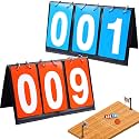 APORO Scoreboard Score Keeper Score Flipper for Basketball Tennis Sports Games