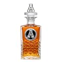 Appalachian State Heritage Decanter with 3D Stopper | 25 OZ Liquor Pourer | Expertly Crafted Pewter Glass