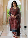 Apparelia Women Viscose Rayon Kurta Palazzo Dupatta