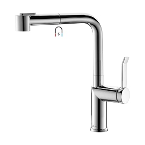 appaso aps202cp stainless steel polished chrome magnetic docking single-handle kitchen sink faucet with pull down multi-flow sprayer chrome